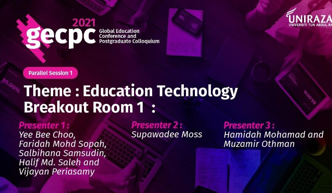 GECPC2021 – Parallel Session 1 (Breakout Room 1)
